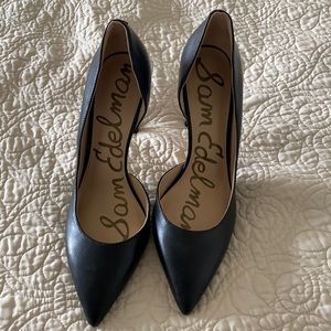 NWOT Sam Edelman half d’Orsay black pumps
